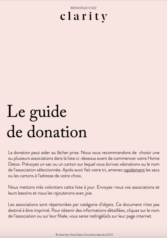 Guie de la donation